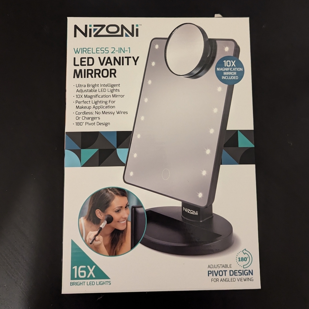 NWT Wireless LED Vanity Mirror